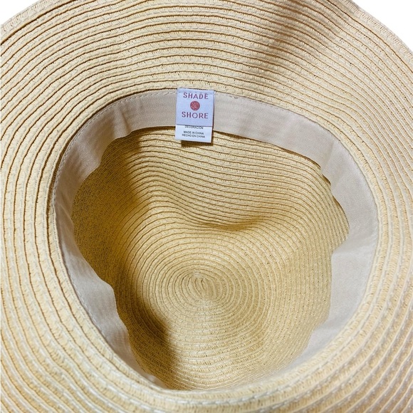 Shade & Shore Straw Cream Beach Sun Hat - Picture 4 of 4